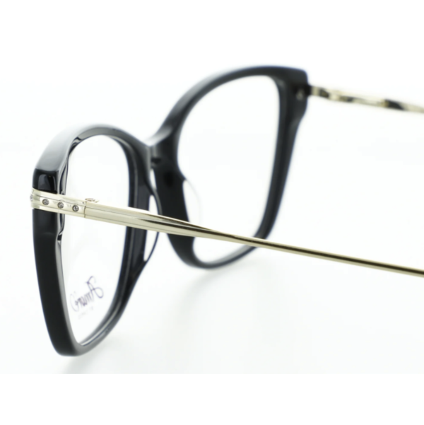 Black Plastic DESIGNER frame (SPRING SIDES) + FILTER INCLUDED, MODEL: AMORE SOPHIA, SIZE: 53-16 - Image 2