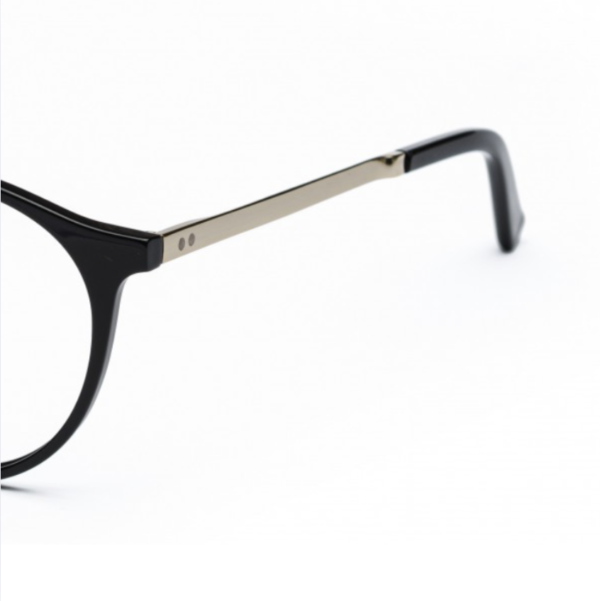 Black plastic with metal DESIGNER frame + FILTER INCLUDED, SIZE: 51-19, MODEL: BF213 - Image 2