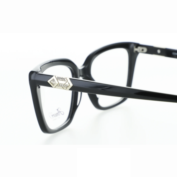 Black plastic DESIGNER frame (FILTER INCLUDED) SIZE: 52-18 MODEL: AMEMILIA - Image 2